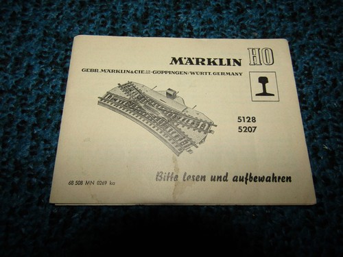 Märklin gebrauchsanweisung - märklin,
