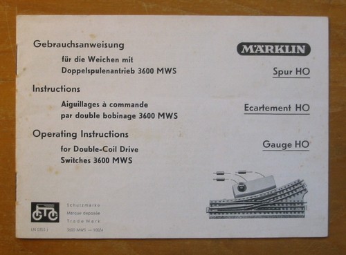 Märklin 3600 mws - märklin,
